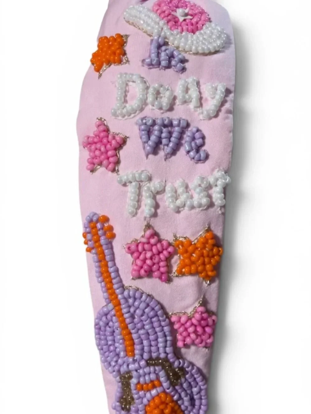 In Dolly We Trust Beaded Headband New